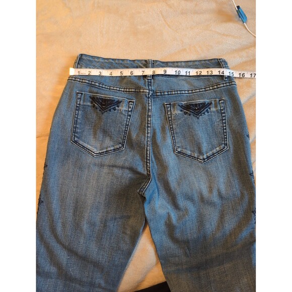 Code Bleu jeans with embroidered pattern size 8 - Picture 2 of 8